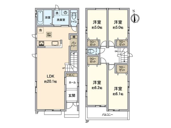 春日井市南花長町 間取図(平面図) 春日井市南花長町 間取図(平面図)