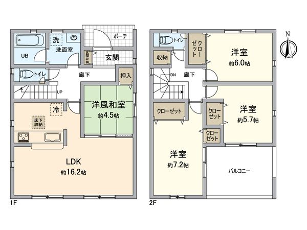 小牧市小針2丁目 間取図(平面図) 小牧市小針2丁目 間取図(平面図)
