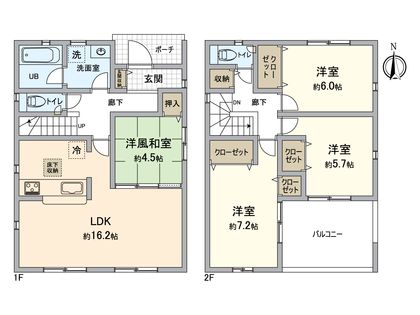 小牧市小針2丁目 間取図(平面図)