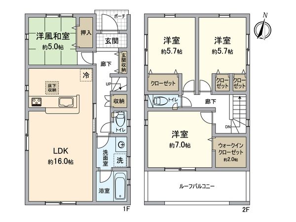 春日井市宮町 4号棟 間取図(平面図) 春日井市宮町 4号棟 間取図(平面図)