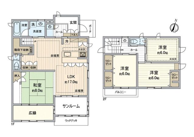 春日井市藤山台10丁目 間取図(平面図) 春日井市藤山台10丁目 間取図(平面図)