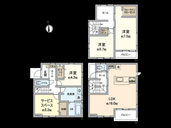 春日井市中野町2丁目 間取図(平面図) 春日井市中野町2丁目 間取図(平面図)