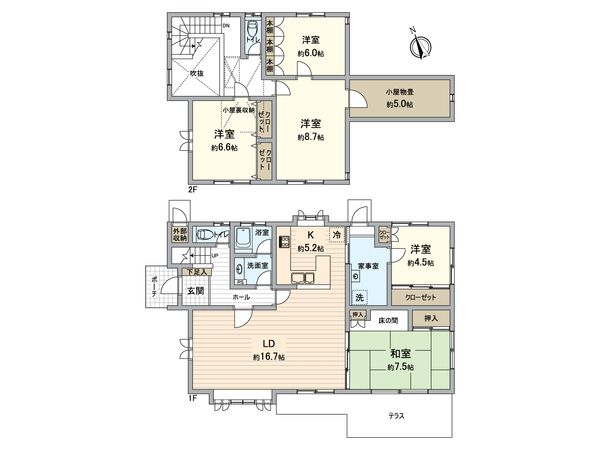 春日井市神屋町 間取図(平面図) 春日井市神屋町 間取図(平面図)