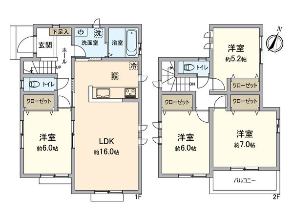 小牧市大字林 間取図(平面図)