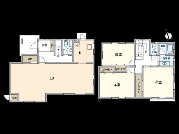 春日井市押沢台3丁目 間取図(平面図) 間取図(平面図)