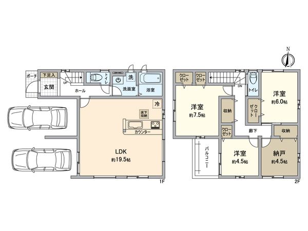 春日井市出川町8丁目 1号棟 間取図(平面図)