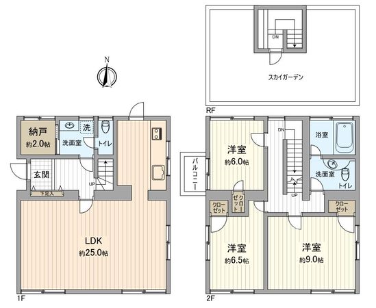 春日井市鷹来町1丁目 間取図(平面図) 春日井市鷹来町1丁目 間取図(平面図)