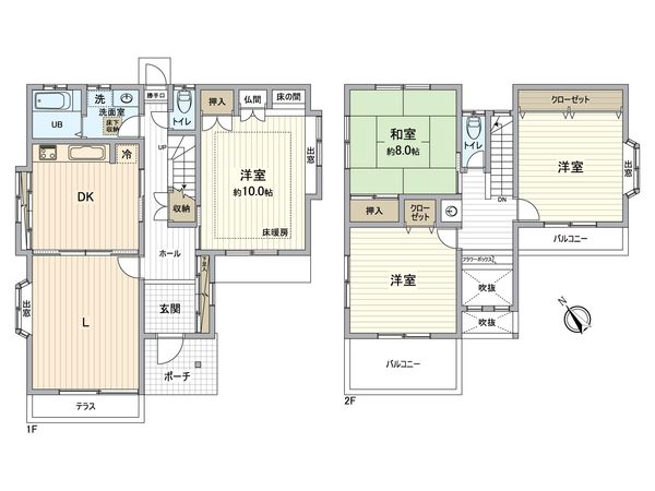 春日井市高森台4丁目 間取図(平面図) 間取図(平面図)