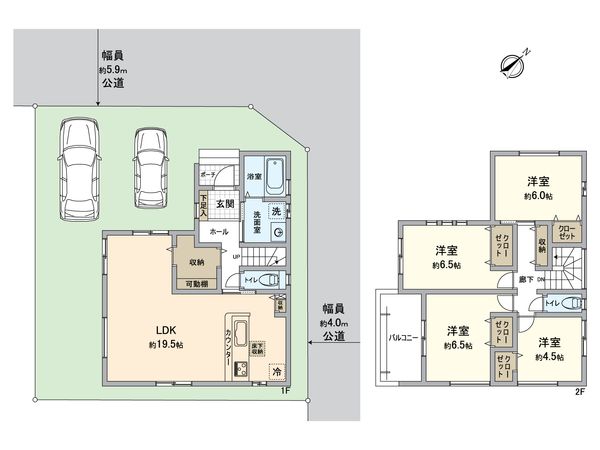 春日井市ことぶき町 間取図(平面図)