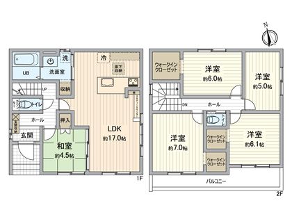 春日井市下津町2期 2号棟 間取図(平面図)