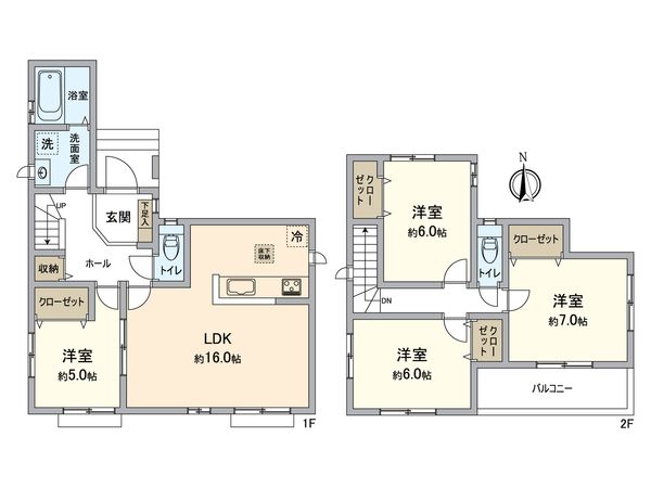 小牧市大字三ツ渕 A号棟 間取図(平面図)