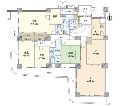 スカイステージ33 間取図(平面図)