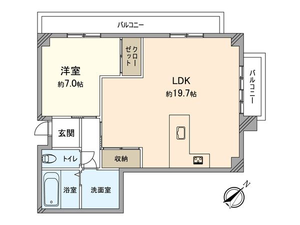 第六カーサ円正 間取図(平面図) 間取図(平面図)