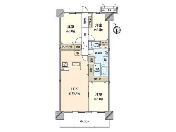 スペリア勝川 間取図(平面図) スペリア勝川 間取図(平面図)
