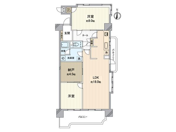 レインボー小牧 間取図(平面図) 間取図(平面図)