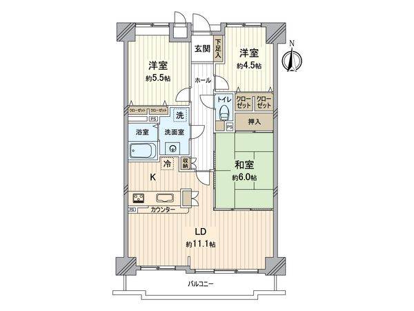 シャトー桃山 間取図(平面図) 間取図(平面図)