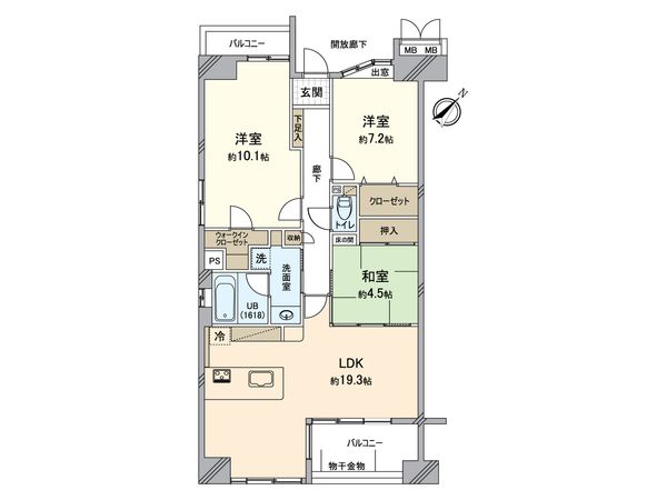 レインボー鳥居松 間取図(平面図) 間取図(平面図)