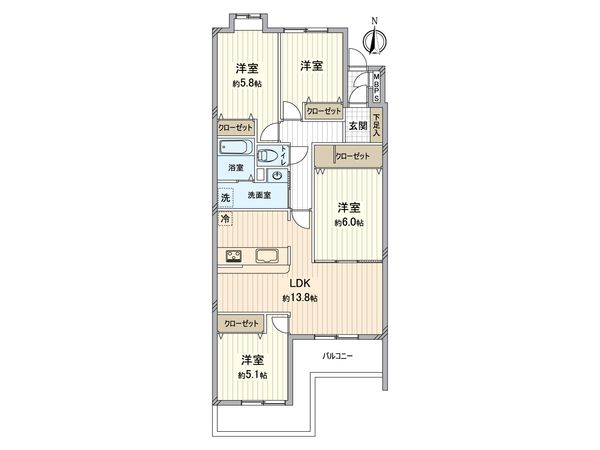 グローリアス小牧第2 間取図(平面図) 間取図(平面図)