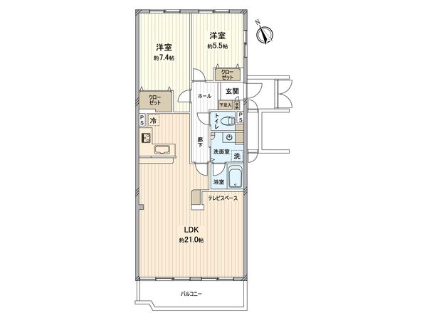 グローリアス小牧第3 間取図(平面図)