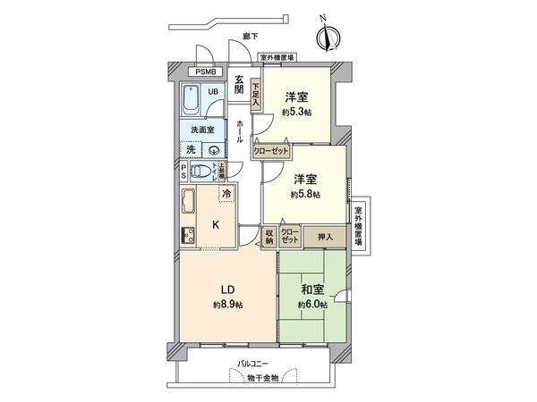 ラビデンス小牧中央 間取図(平面図) 間取図(平面図)