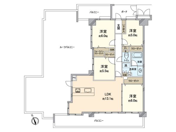 ライオンズガーデン春日井東野町 間取図(平面図) ライオンズガーデン春日井東野町 間取図(平面図)