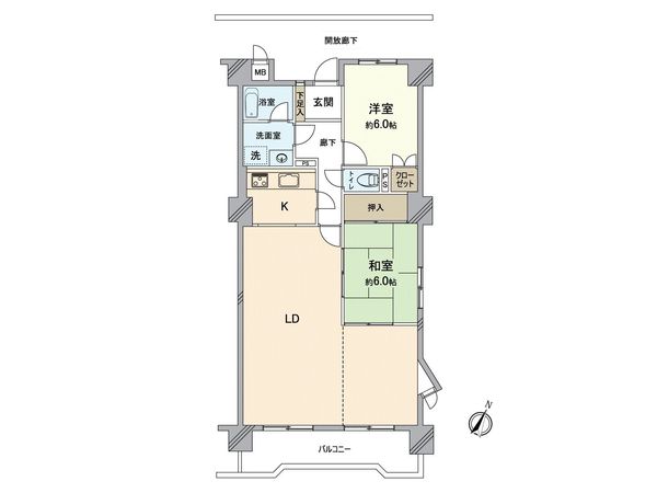 シャトー浅山 間取図(平面図) 間取図(平面図)