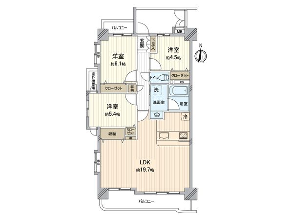 ライオンズマンション春日井 間取図(平面図) 間取図(平面図)