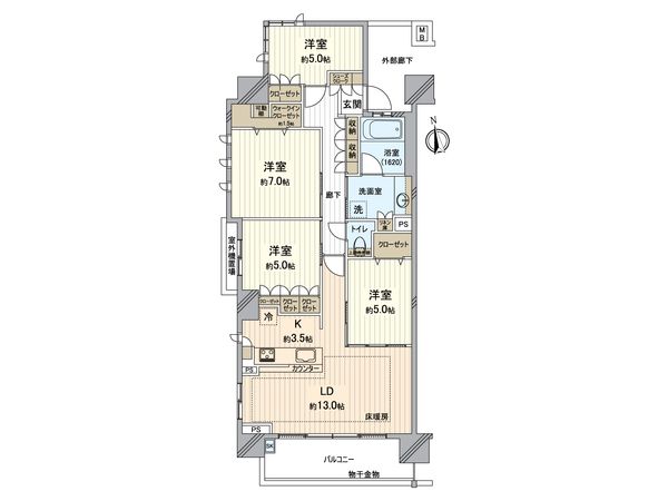 デュオヒルズ小牧 間取図(平面図) 間取図(平面図)