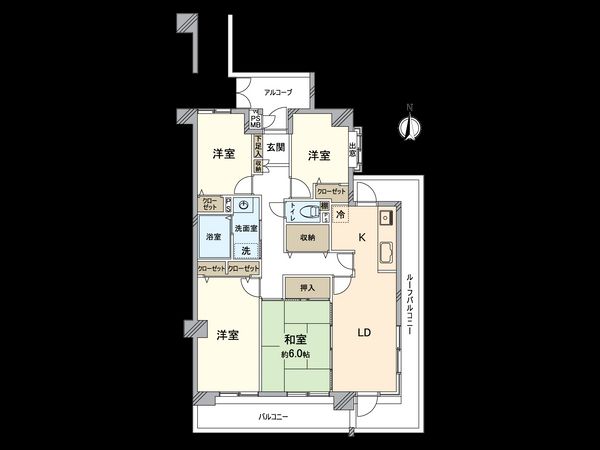サンピボット春日井Ⅰ 間取図(平面図)