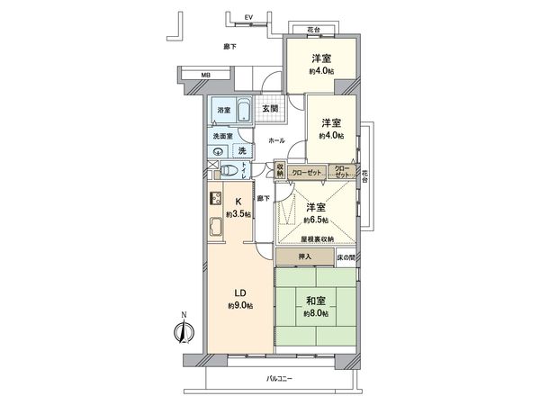 アクシス光ヶ丘 3号棟 間取図(平面図) アクシス光ヶ丘 3号棟 間取図(平面図)