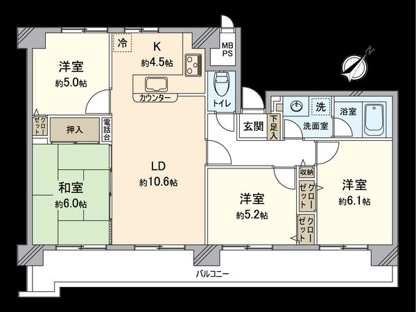 ファミール春日井 間取図(平面図) ファミール春日井 間取図(平面図)