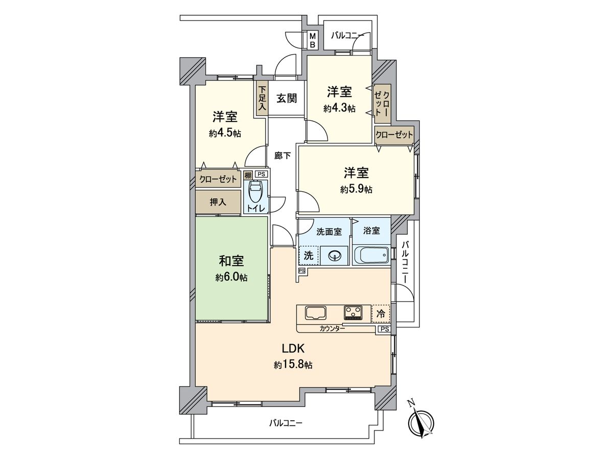 シーアイマンション高蔵寺 間取図(平面図) 間取図(平面図)