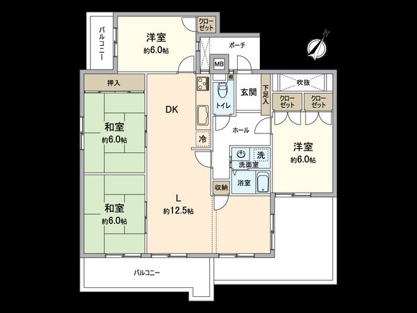三井上社ハイツ 間取図(平面図) 三井上社ハイツ 間取図(平面図)