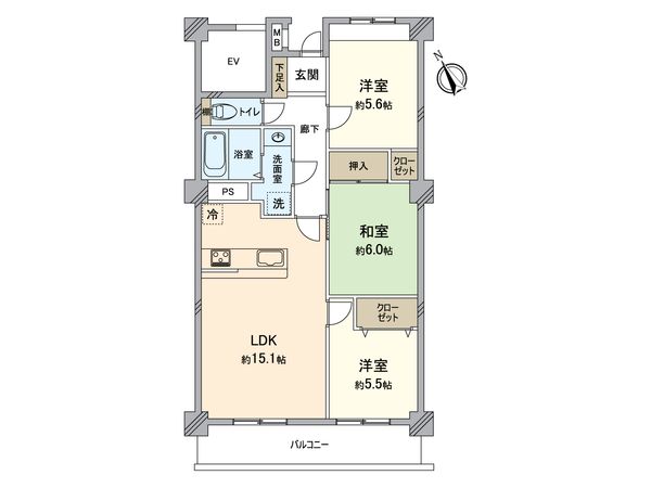 プリミエール勝川Ⅱ 間取図(平面図) プリミエール勝川Ⅱ 間取図(平面図)