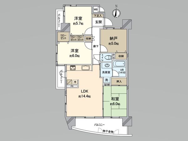 リ・プレゼ高蔵寺 間取図(平面図) 間取図(平面図)