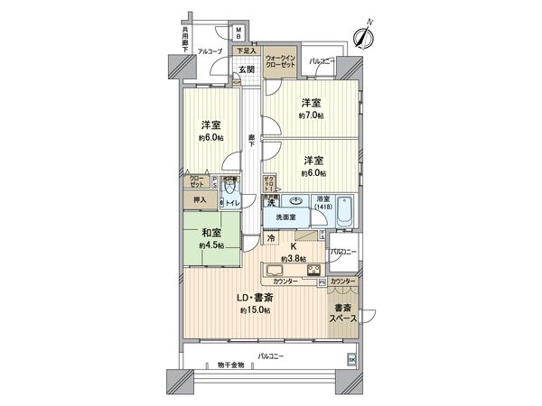 ロフティ多治見 間取図(平面図) 間取図(平面図)