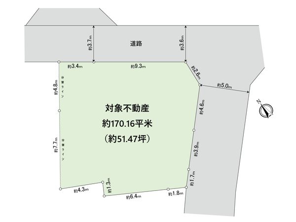豊田市花本町青木 区画図