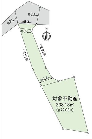 豊田市三軒町1丁目 土地 区画図