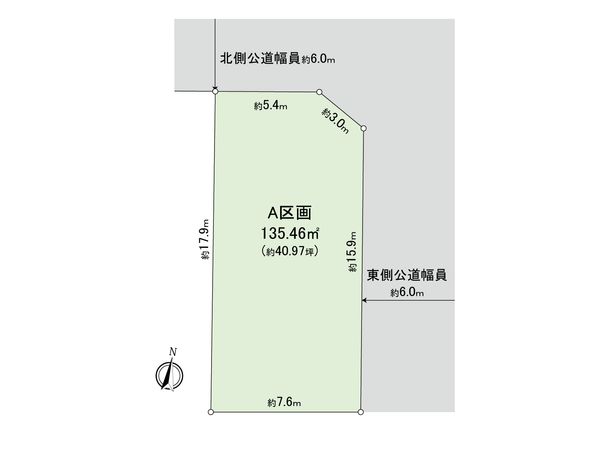 豊田市宝来町4丁目 A区画 区画図 区画図