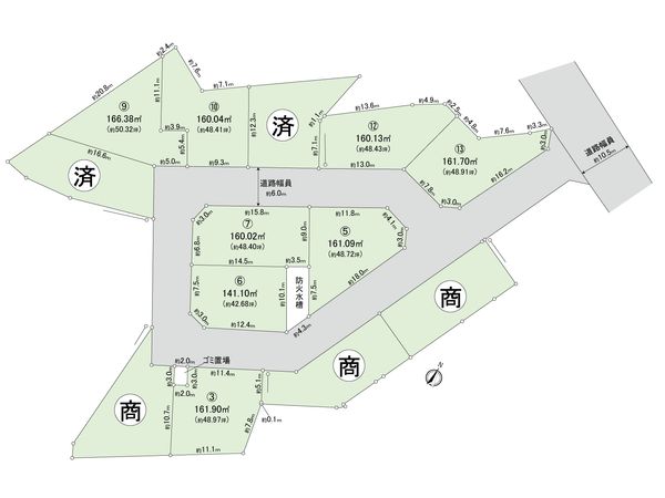 豊田市平戸橋町馬場瀬 12号地 区画図