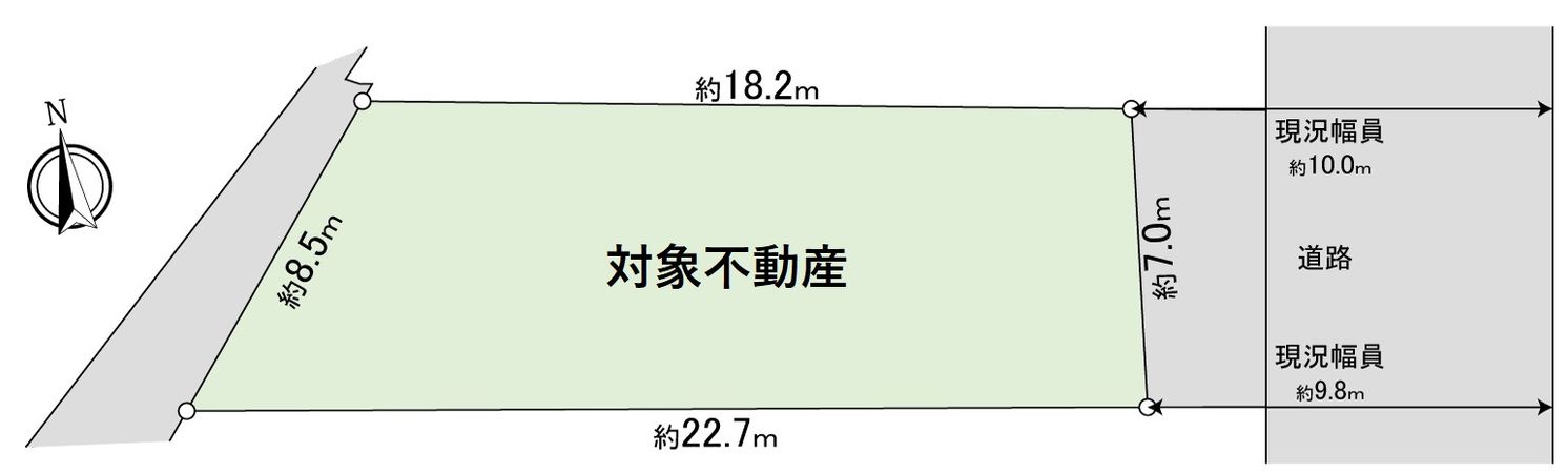 豊田市田中町4丁目 区画図 豊田市田中町4丁目 区画図