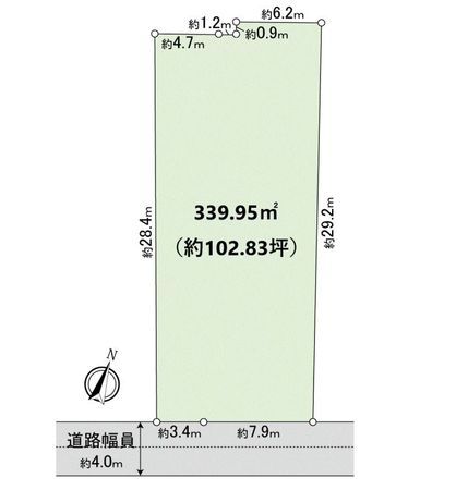 豊田市三軒町8丁目 区画図 豊田市三軒町8丁目 区画図