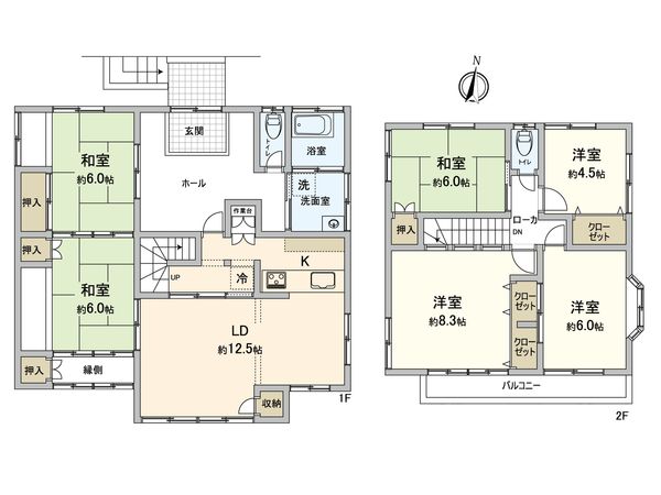 豊田市大清水町南岬 間取図(平面図)