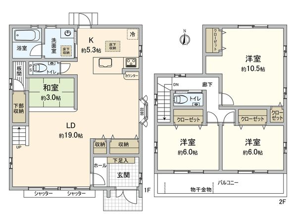 名古屋市天白区植田東3丁目 間取図(平面図)
