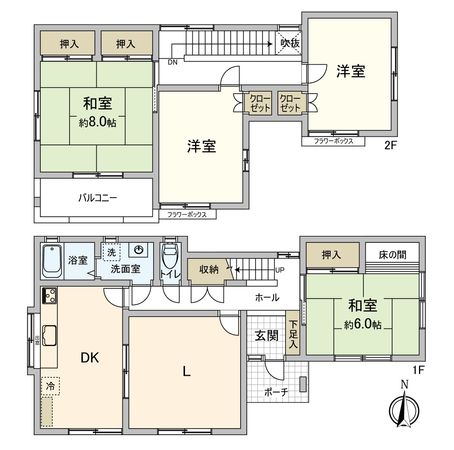 豊田市深見町下田 戸建 間取図(平面図) 豊田市深見町下田 戸建 間取図(平面図)