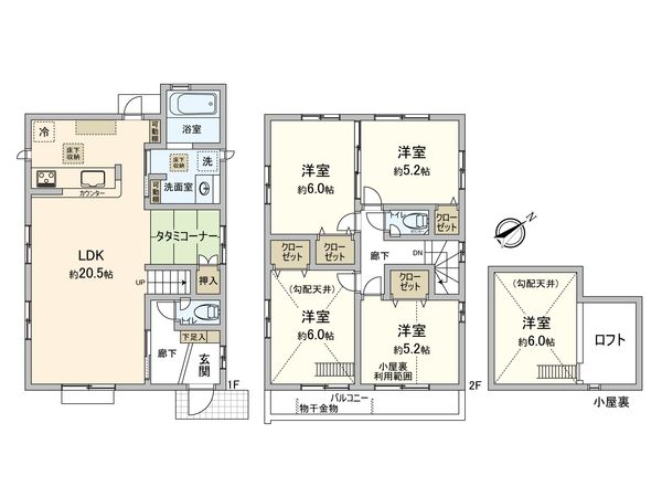 豊田市前林町隅田 間取図(平面図) 豊田市前林町隅田 間取図(平面図)