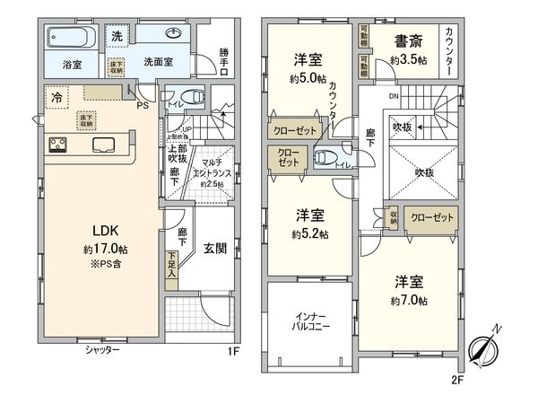 豊田市山之手9丁目 間取図(平面図) 豊田市山之手9丁目 間取図(平面図)