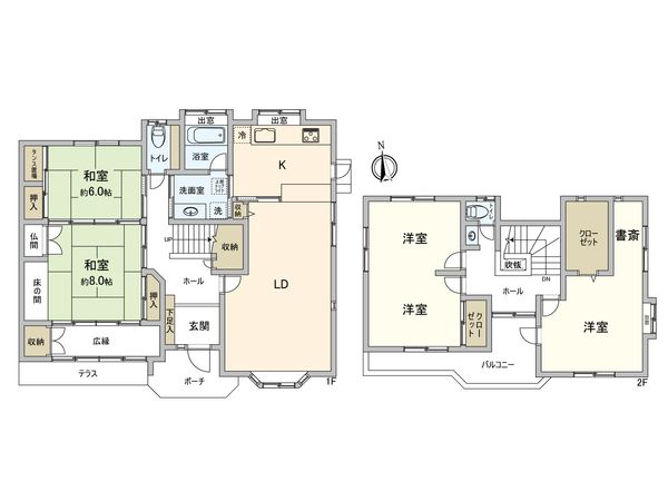 豊田市五ケ丘1丁目 間取図(平面図) 豊田市五ケ丘1丁目 間取図(平面図)