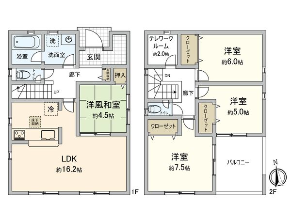 豊田市明和町4丁目 1号棟 間取図(平面図)