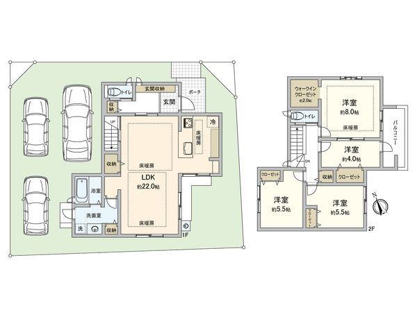 豊田市小坂町5丁目 間取図(平面図) 間取図(平面図)